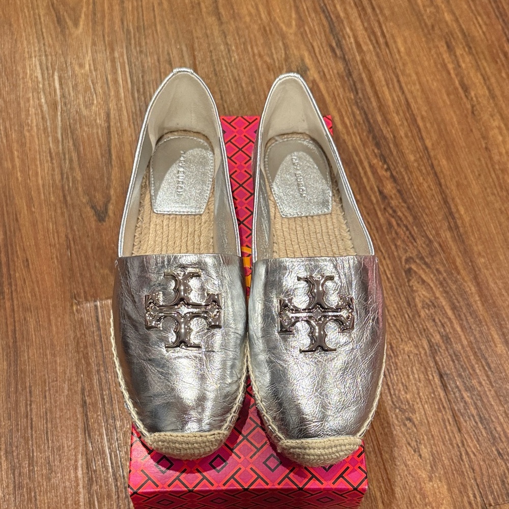 T.B. Metallic Espadrille Loafers